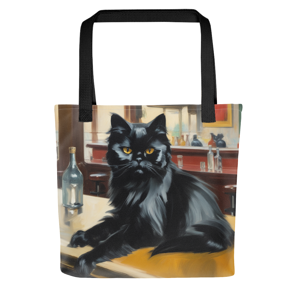 PugMug Custom Black Persian Cat Tote