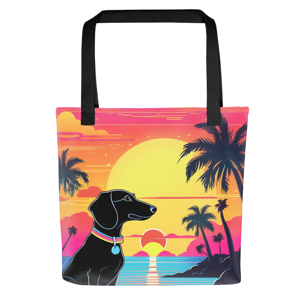 PugMug Custom Black Dachshund Tote