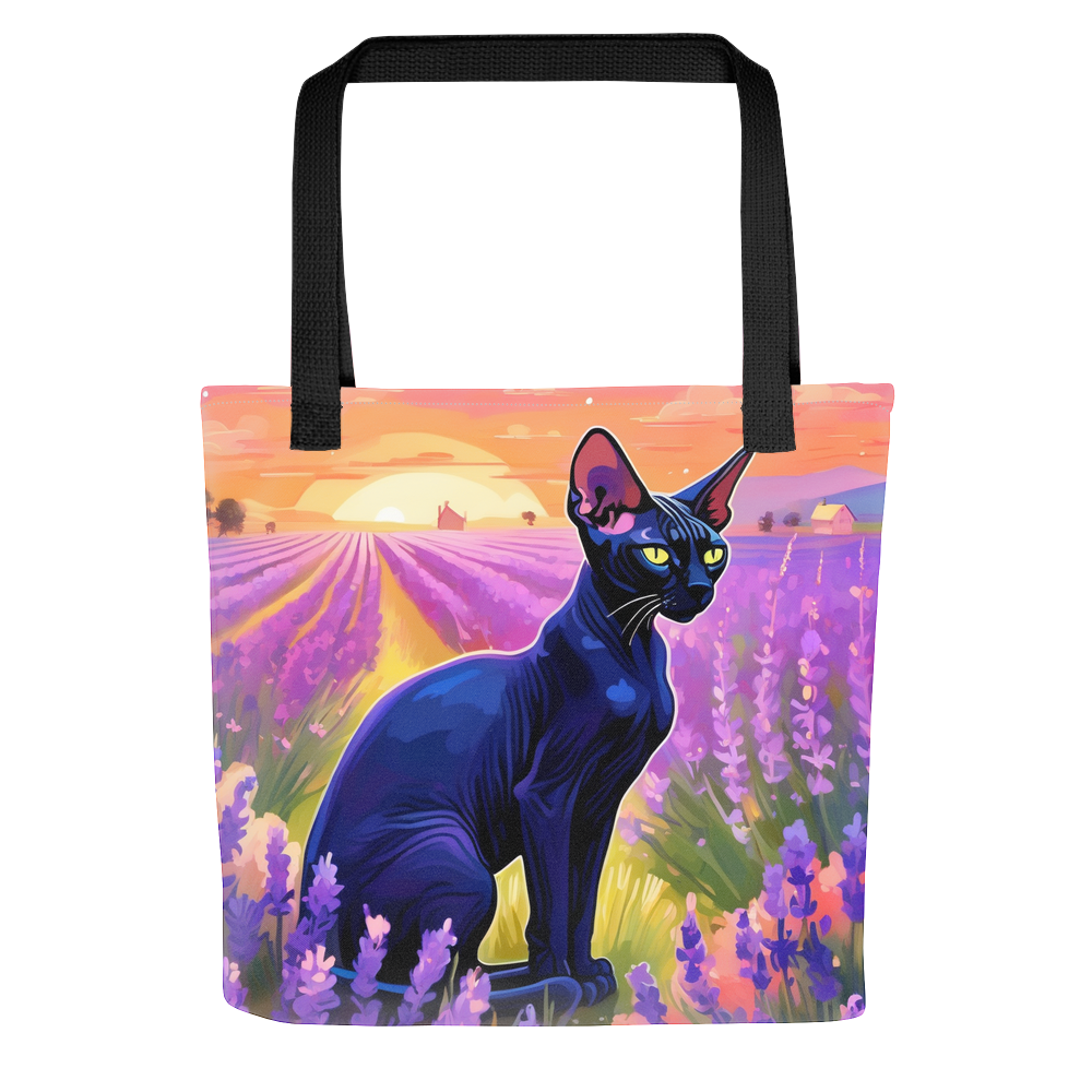 PugMug Custom Black Sphynx Cat Tote