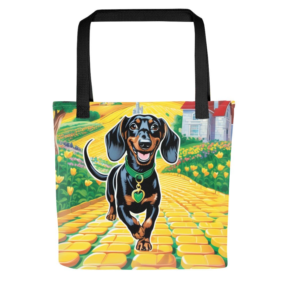 PugMug Custom Black Dachshund Tote