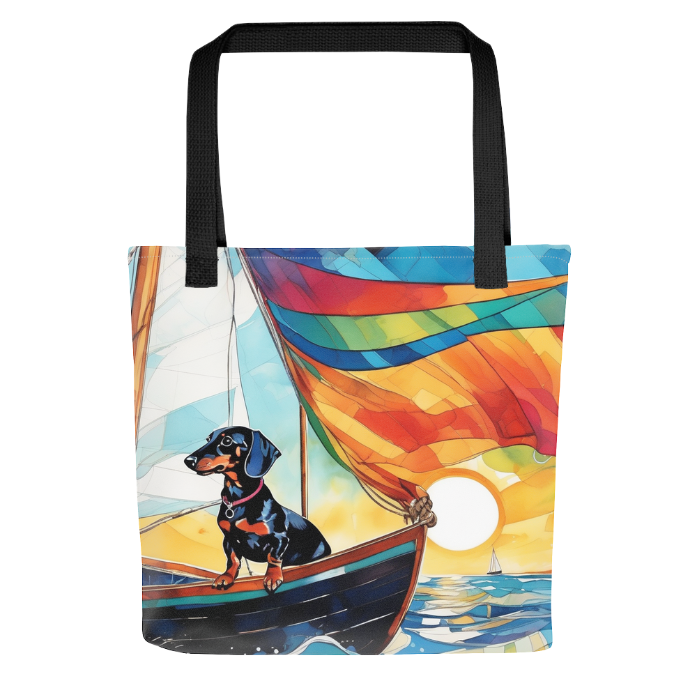 PugMug Custom Black Dachshund Tote