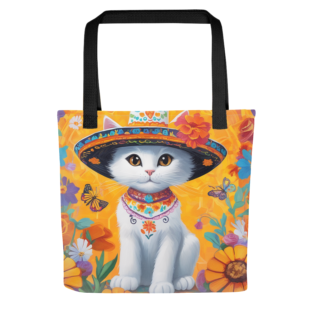 PugMug Custom White Companion Cat Tote