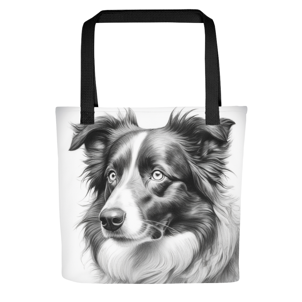 PugMug Custom Blue Merle Border Collie Tote