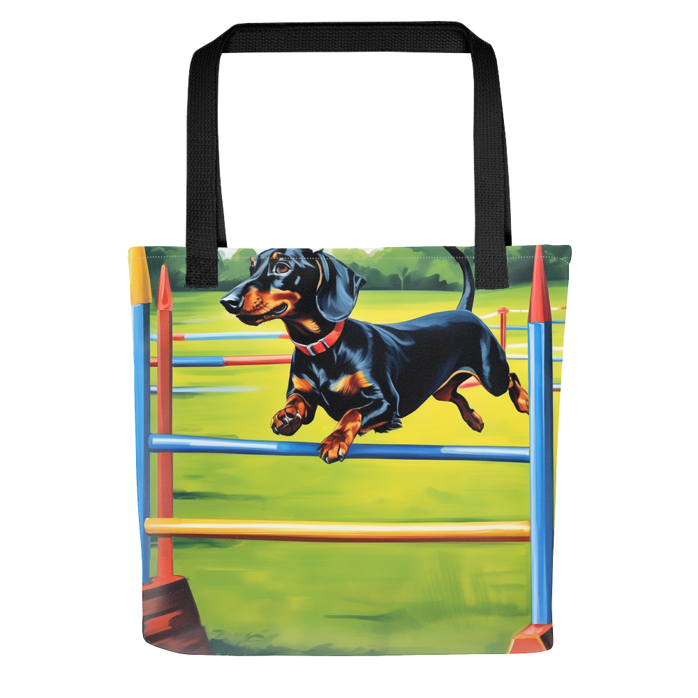 PugMug Custom Black Dachshund Tote