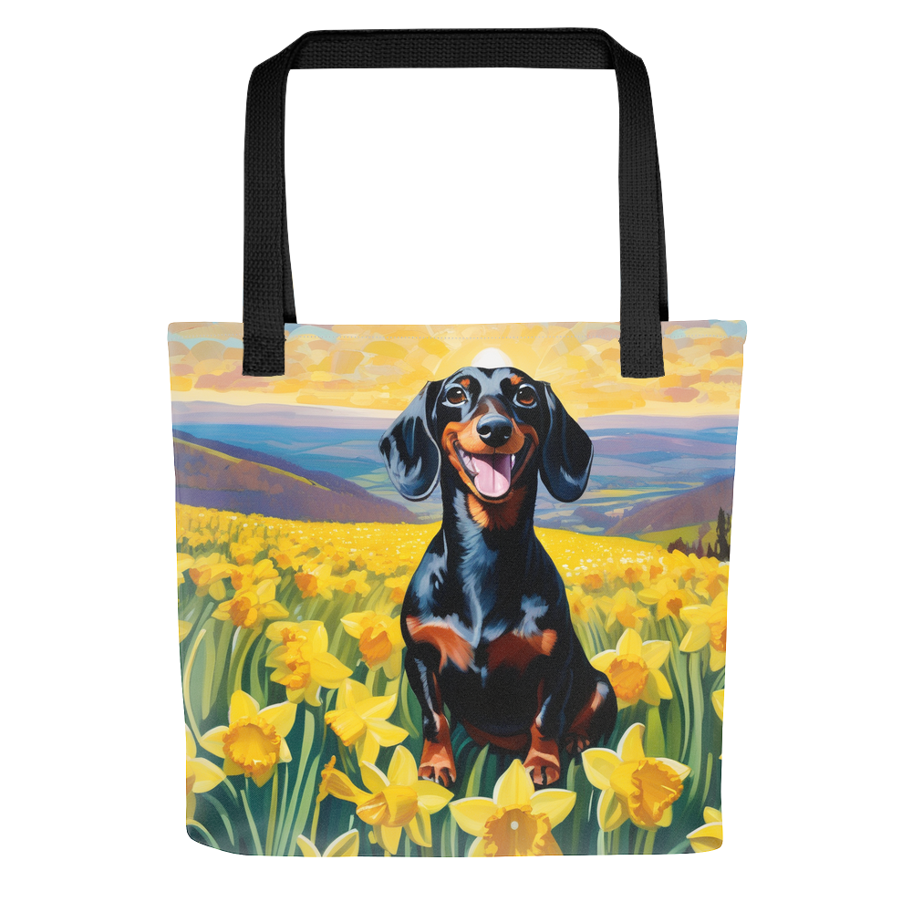 PugMug Custom Black Dachshund Tote