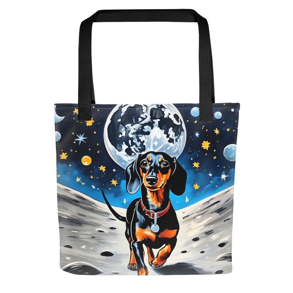 PugMug Custom Black Dachshund Tote