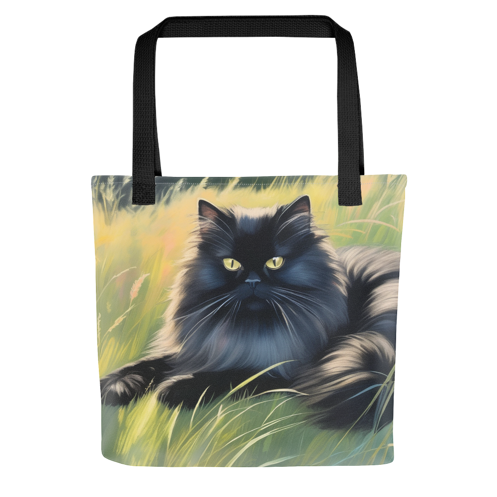 PugMug Custom Black Persian Cat Tote