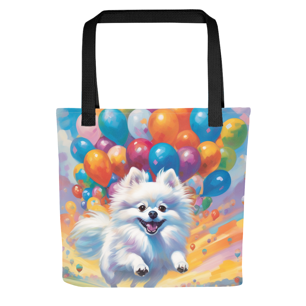 PugMug Custom White Pomeranian Tote