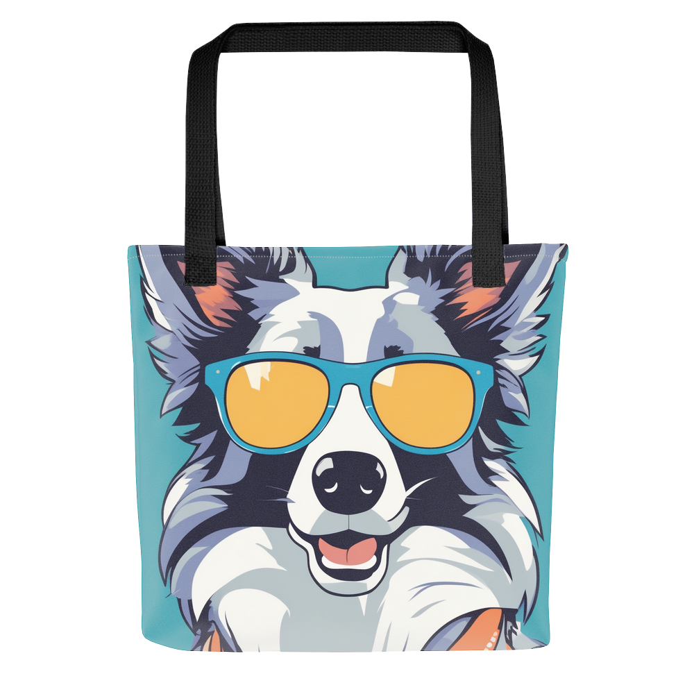 PugMug Custom Blue Merle Border Collie Tote