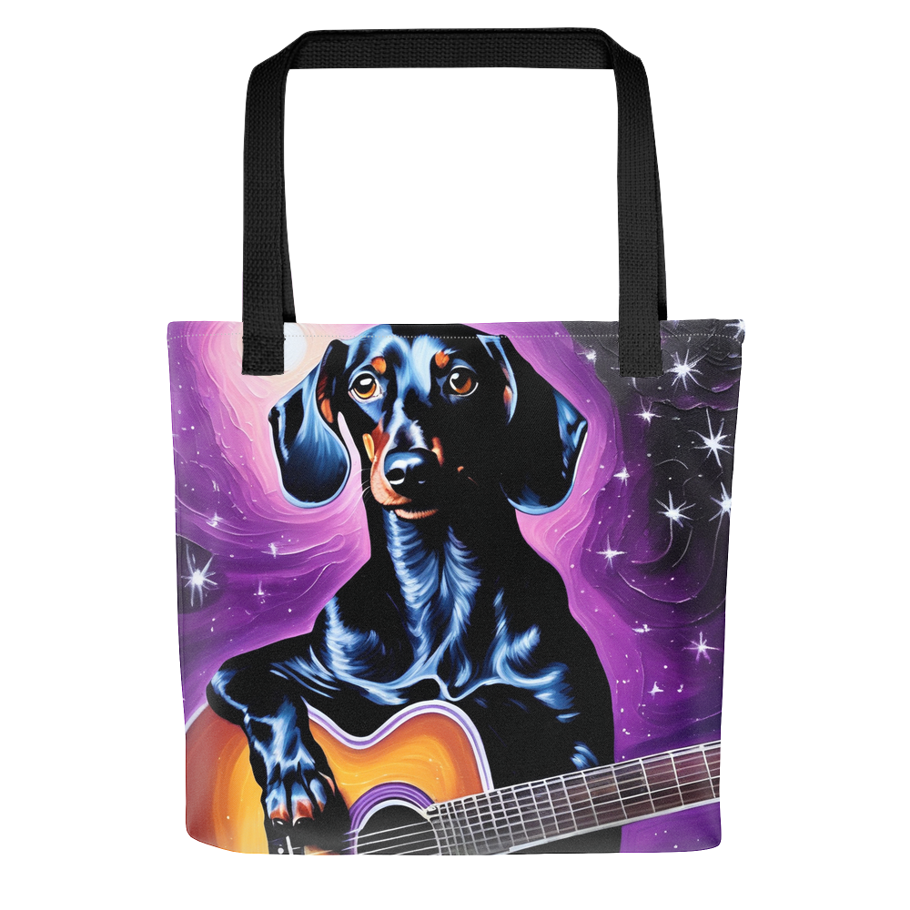 PugMug Custom Black Dachshund Tote