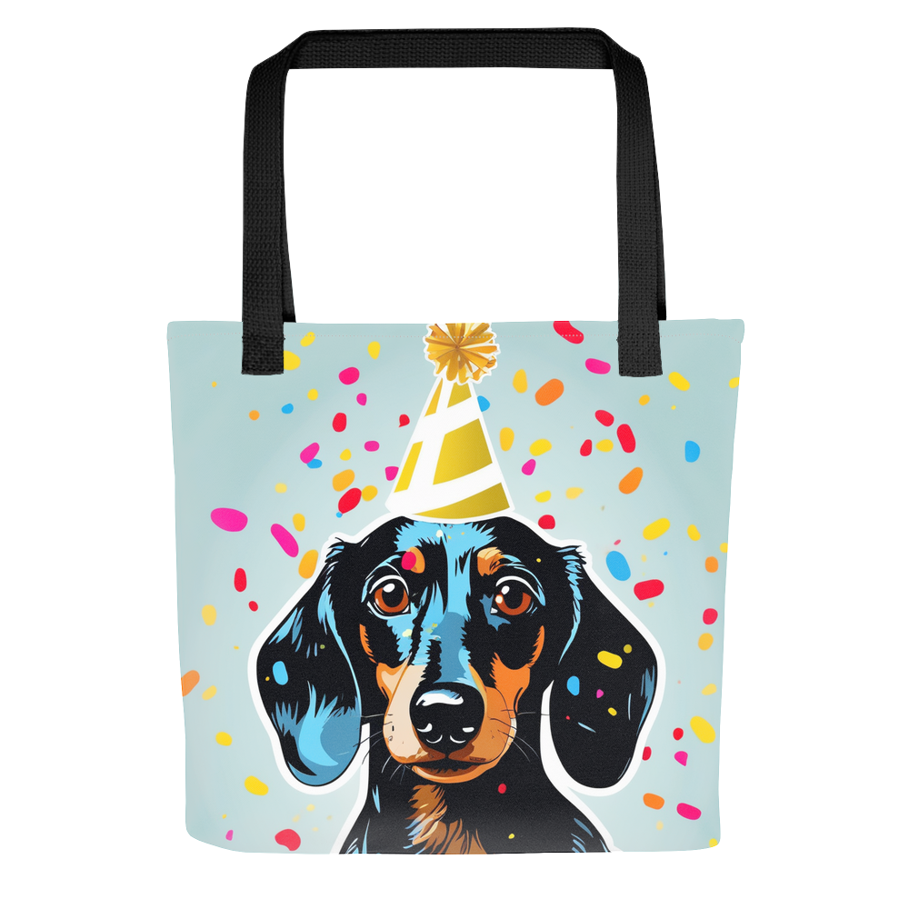 PugMug Custom Black Dachshund Tote
