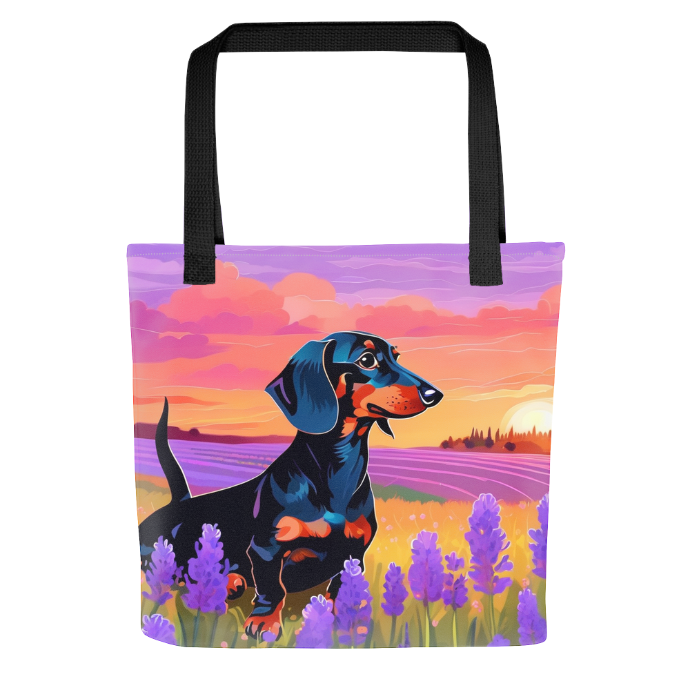 PugMug Custom Black Dachshund Tote