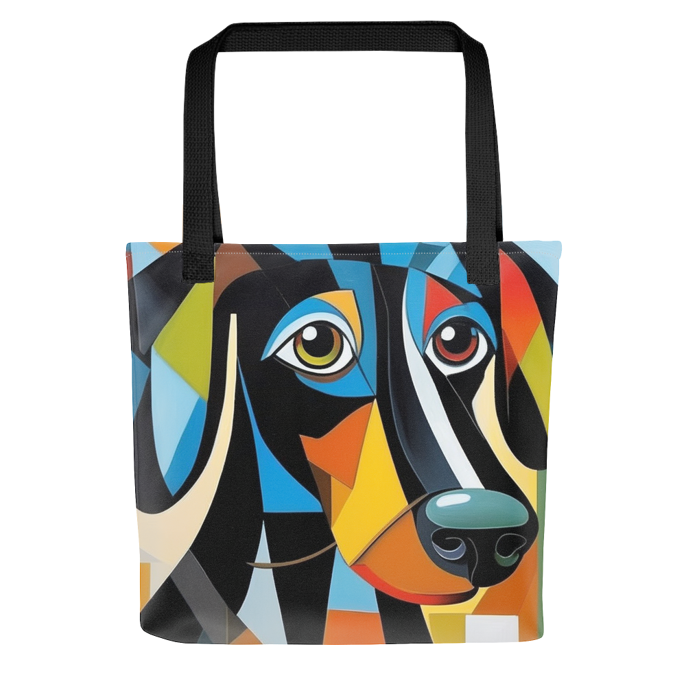 PugMug Custom Black Dachshund Tote