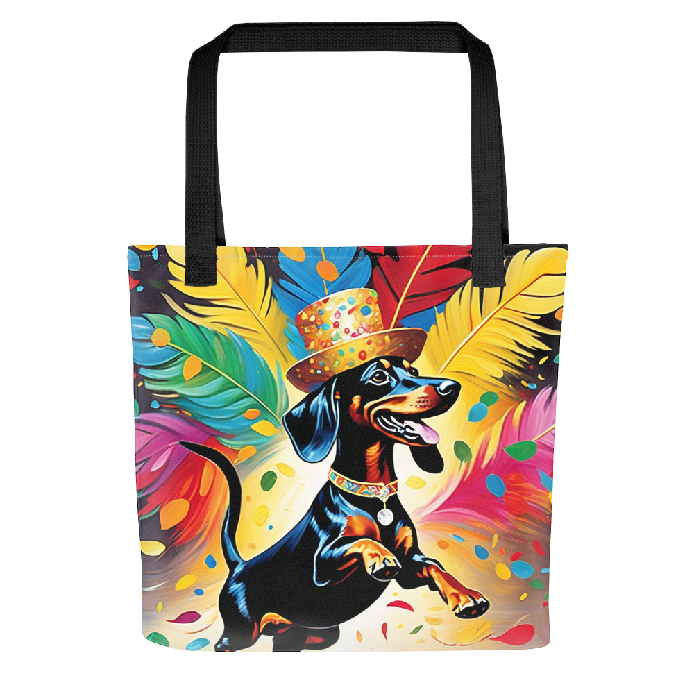 PugMug Custom Black Dachshund Tote