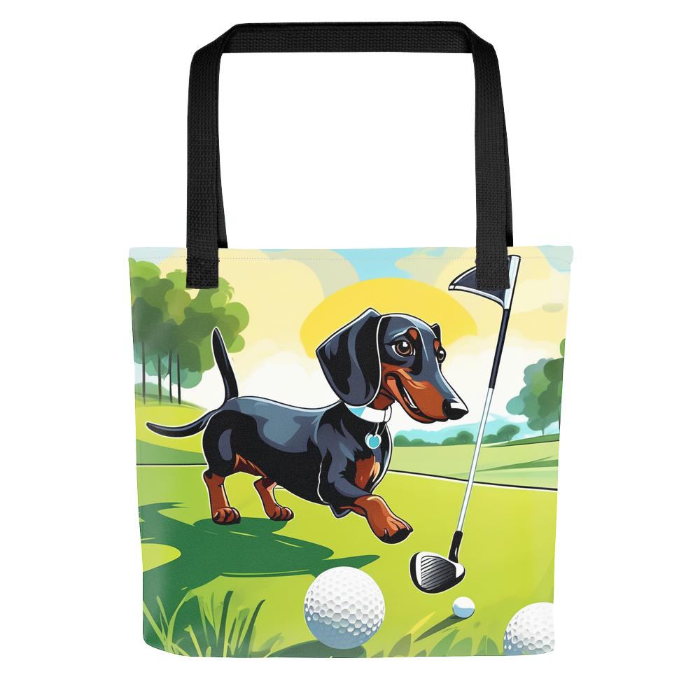 PugMug Custom Black Dachshund Tote