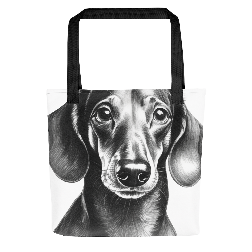 PugMug Custom Black Dachshund Tote