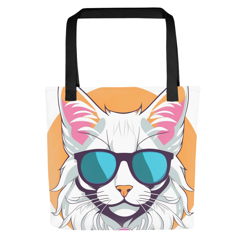 PugMug Custom White Maine Coon Cat Tote