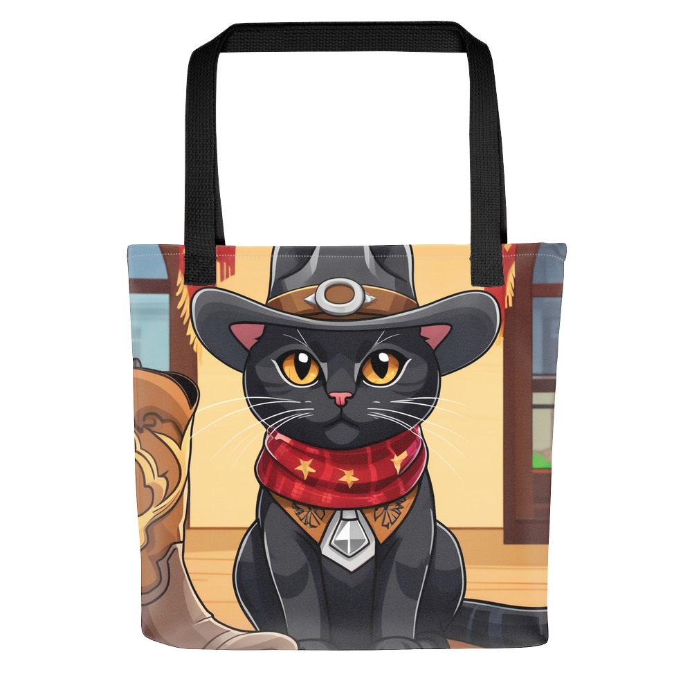 PugMug Custom Black American Shorthair Cat Tote