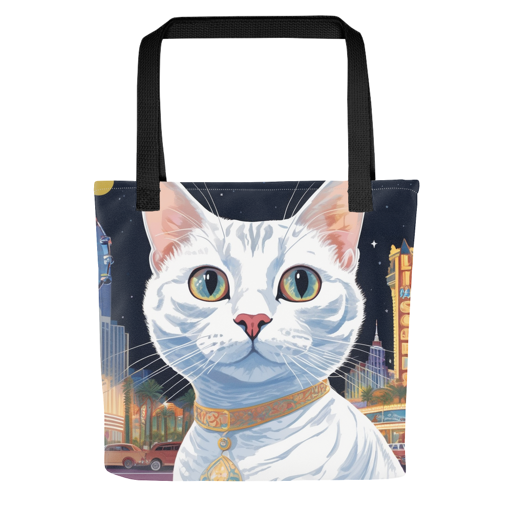 PugMug Custom White American Shorthair Cat Tote