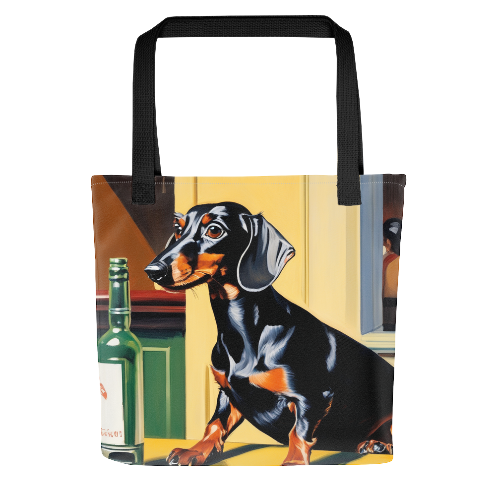 PugMug Custom Black Dachshund Tote