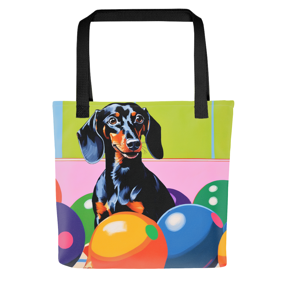 PugMug Custom Black Dachshund Tote