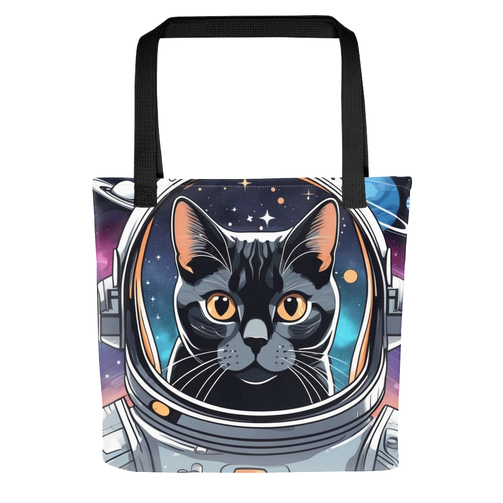 PugMug Custom Black American Shorthair Cat Tote