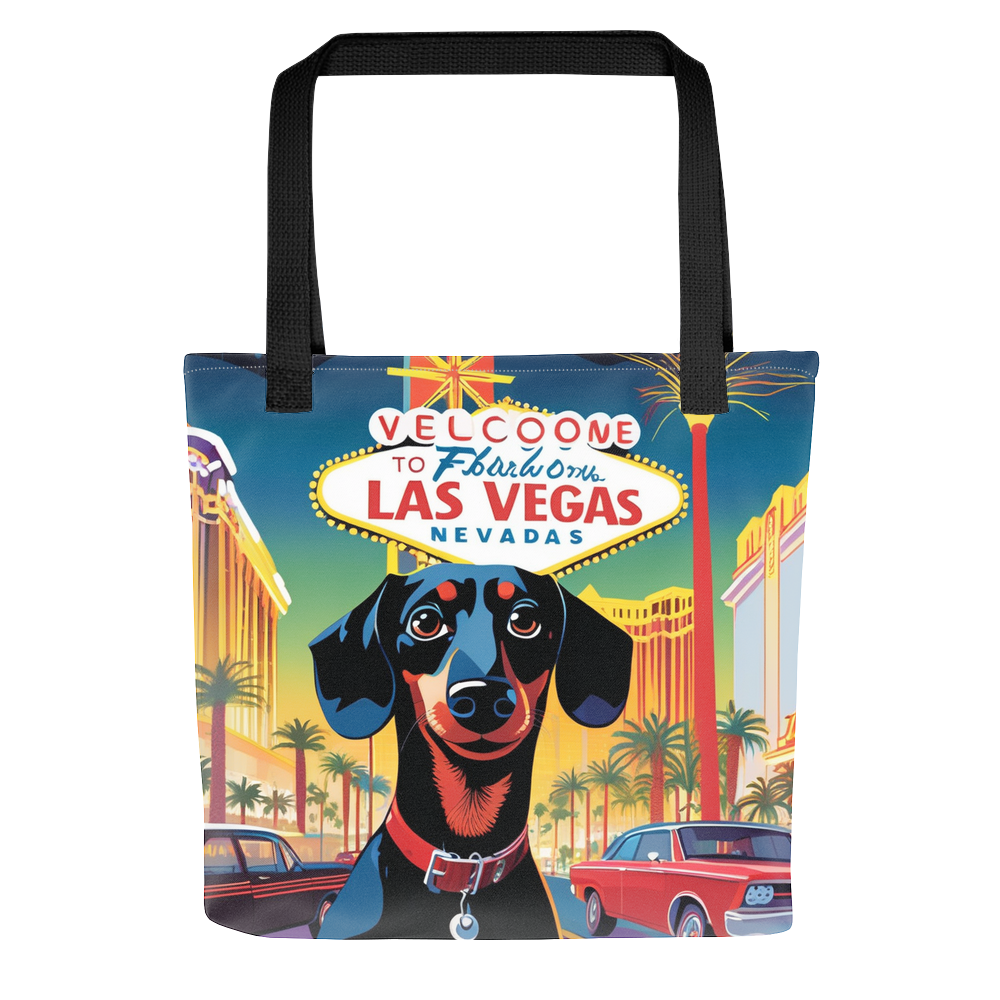 PugMug Custom Black Dachshund Tote