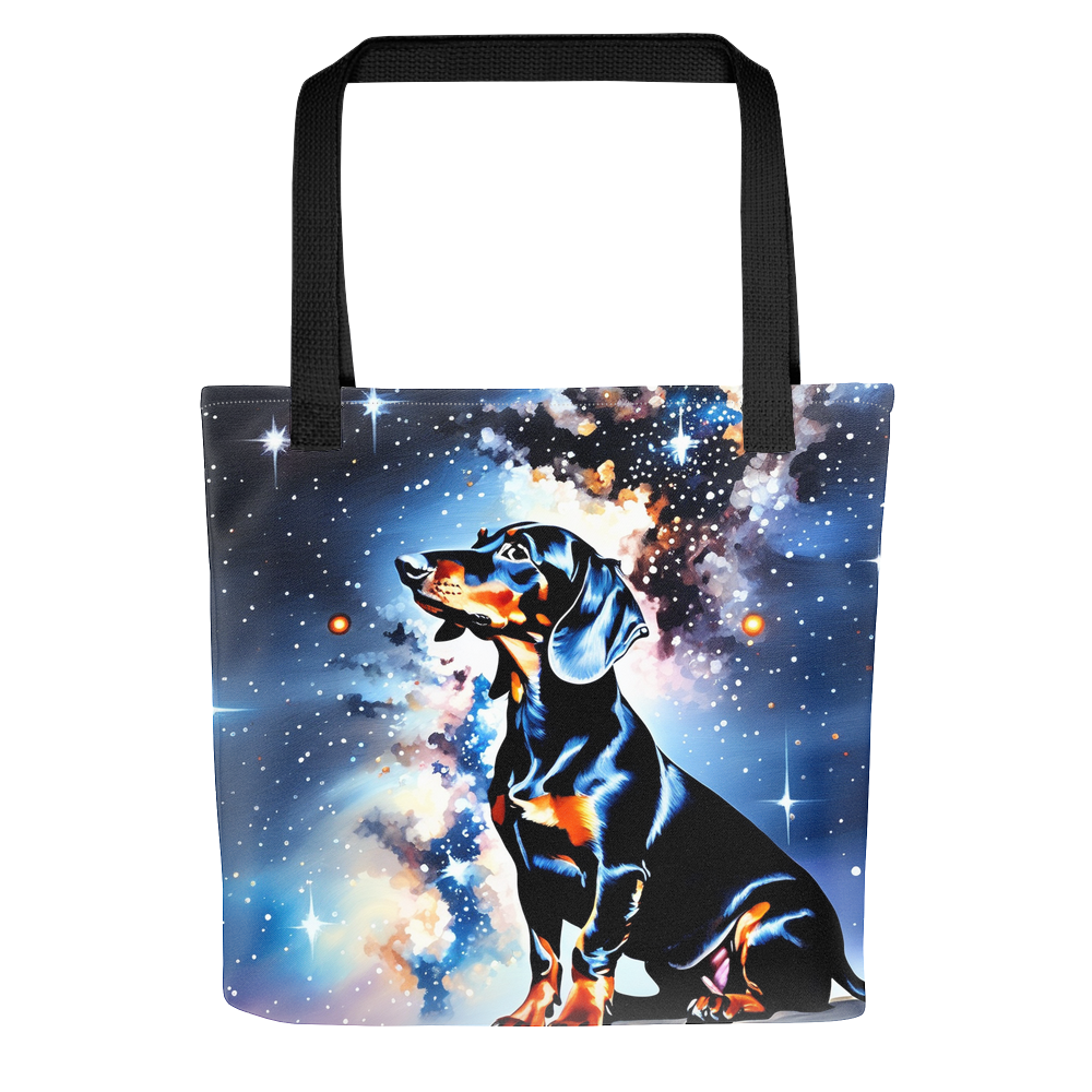 PugMug Custom Black Dachshund Tote