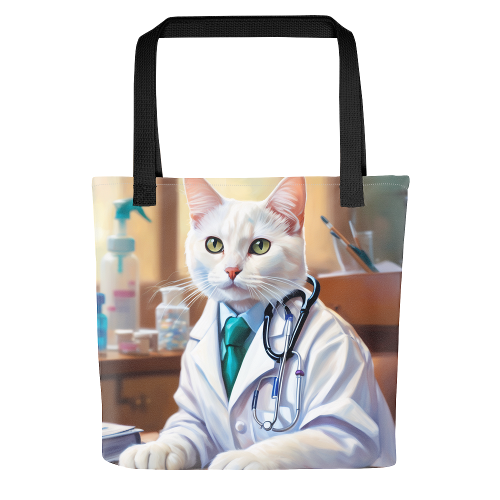 PugMug Custom White Companion Cat Tote