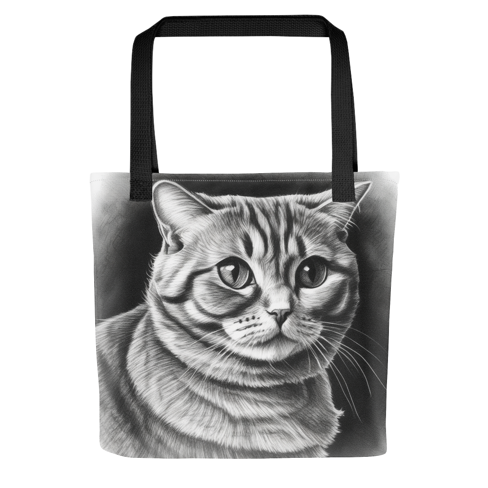 PugMug Custom Tabby Scottish Fold Cat Tote