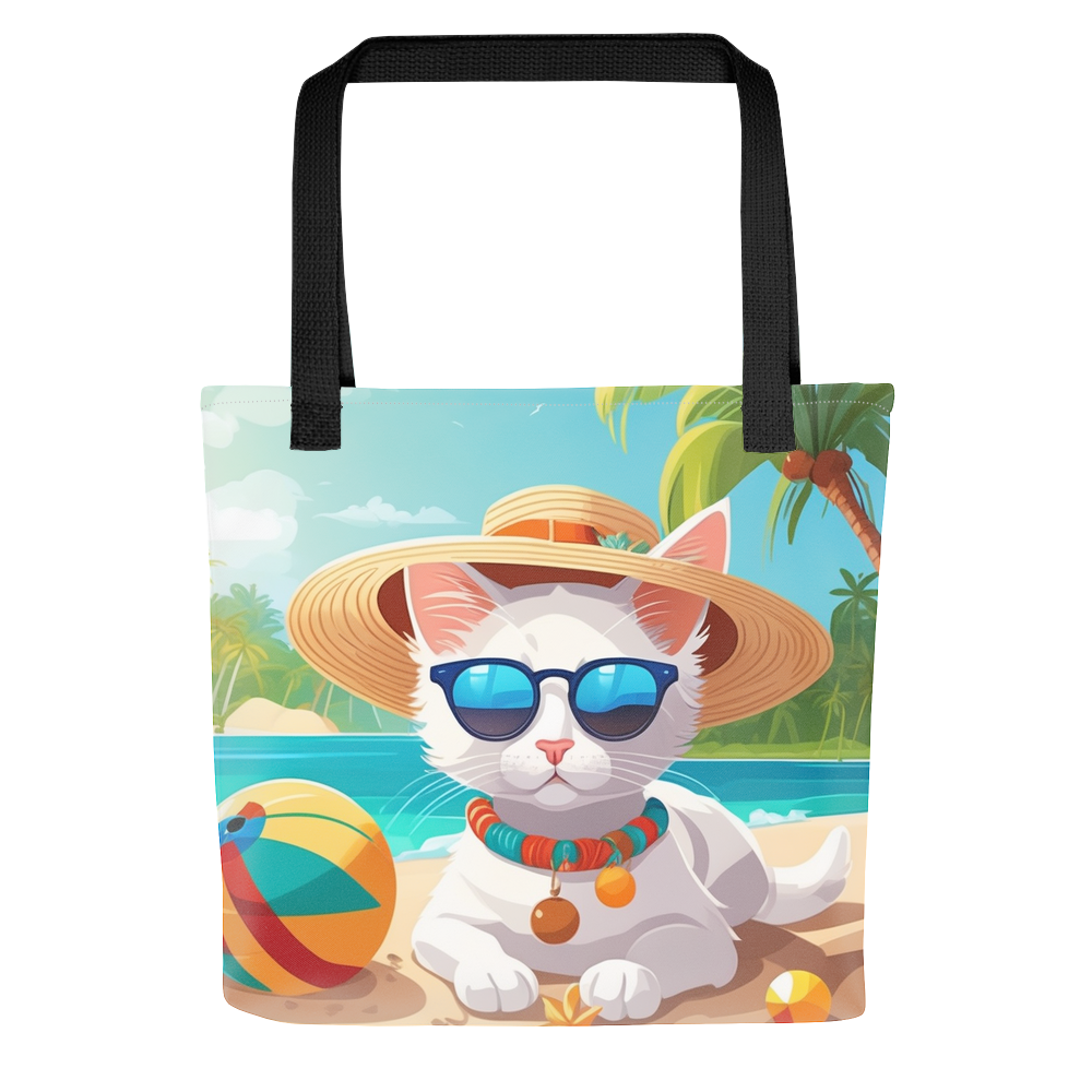 PugMug Custom White Companion Cat Tote