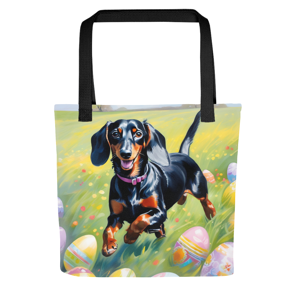 PugMug Custom Black Dachshund Tote