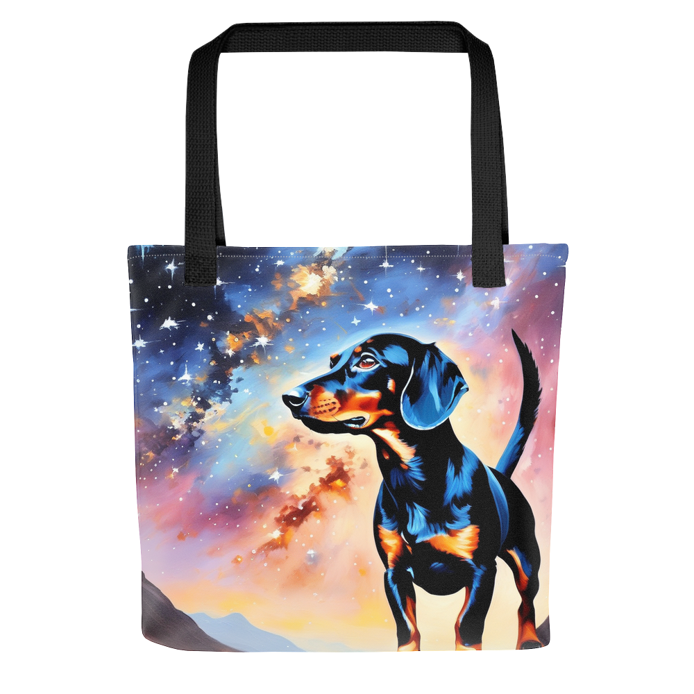 PugMug Custom Black Dachshund Tote