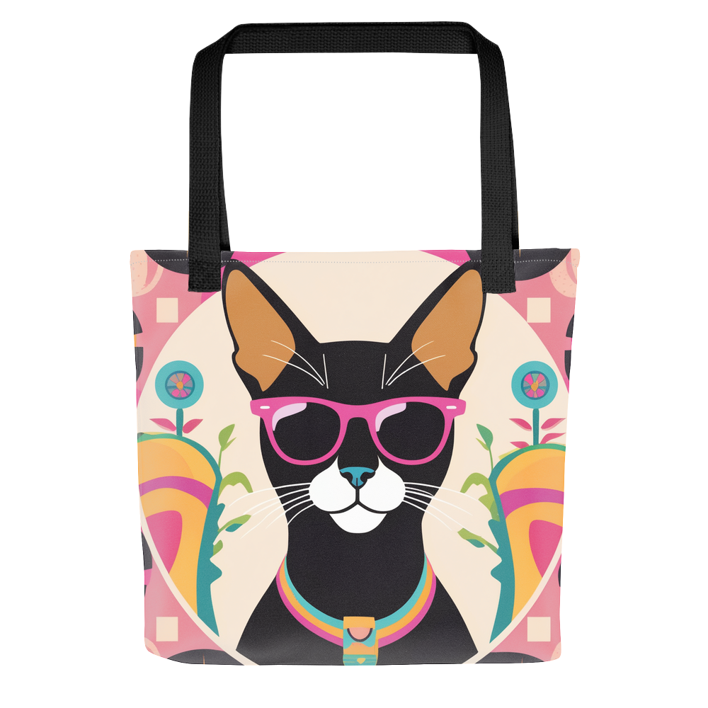 PugMug Custom Black Abyssinian Cat Tote