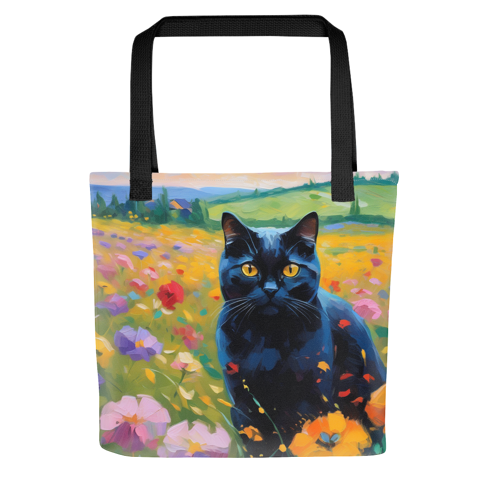 PugMug Custom Black British Shorthair Cat Tote