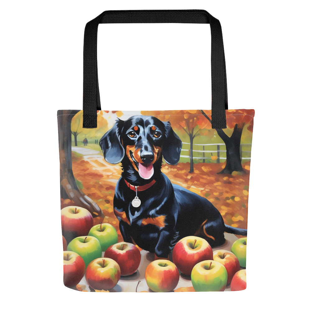 PugMug Custom Black Dachshund Tote