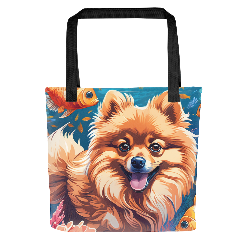 PugMug Custom Tan Pomeranian Tote