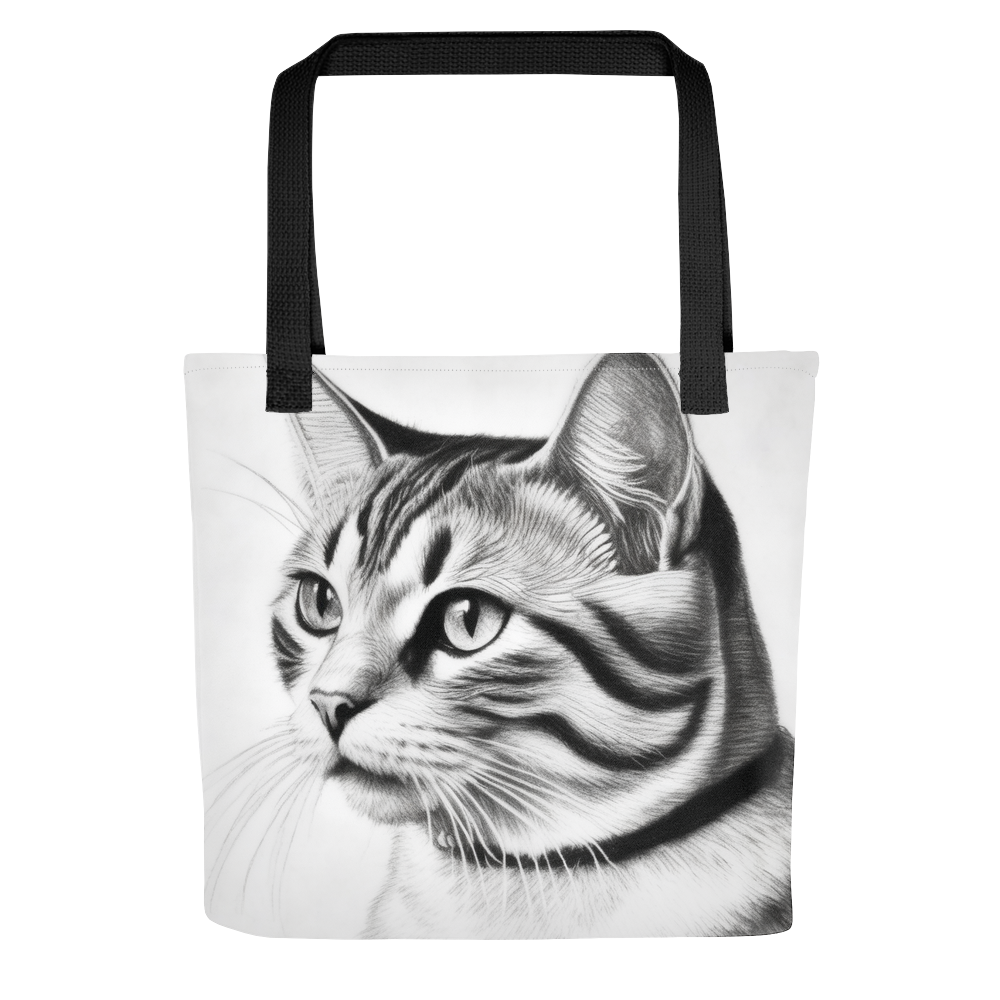 PugMug Custom White American Shorthair Cat Tote