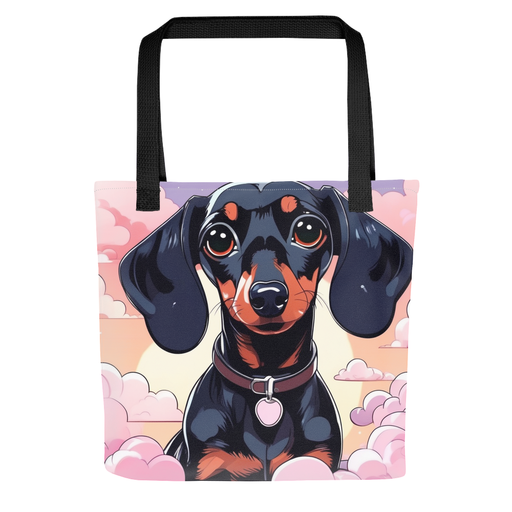 PugMug Custom Black Dachshund Tote