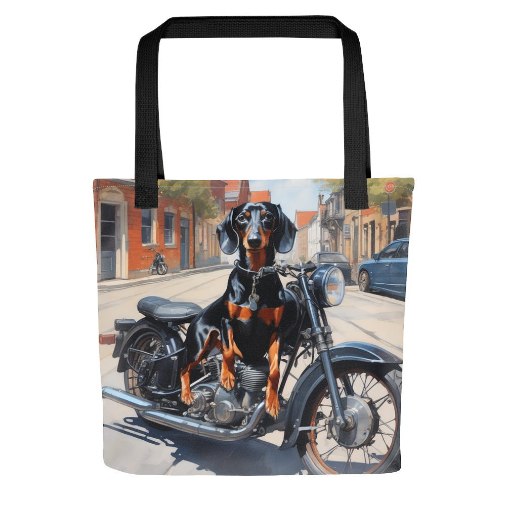 PugMug Custom Black Dachshund Tote