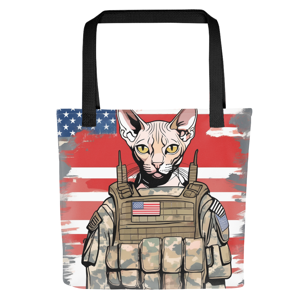 PugMug Custom Tabby Sphynx Cat Tote