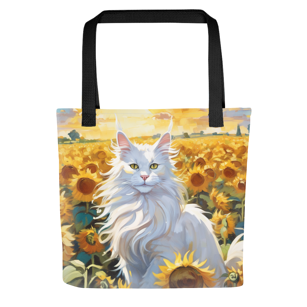 PugMug Custom White Maine Coon Cat Tote