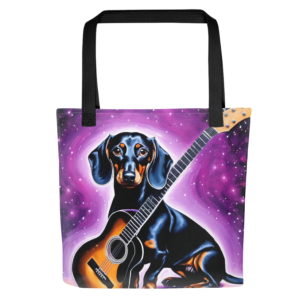 PugMug Custom Black Dachshund Tote