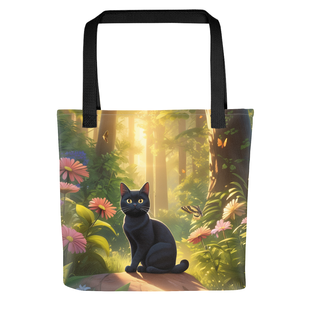 PugMug Custom Black American Shorthair Cat Tote
