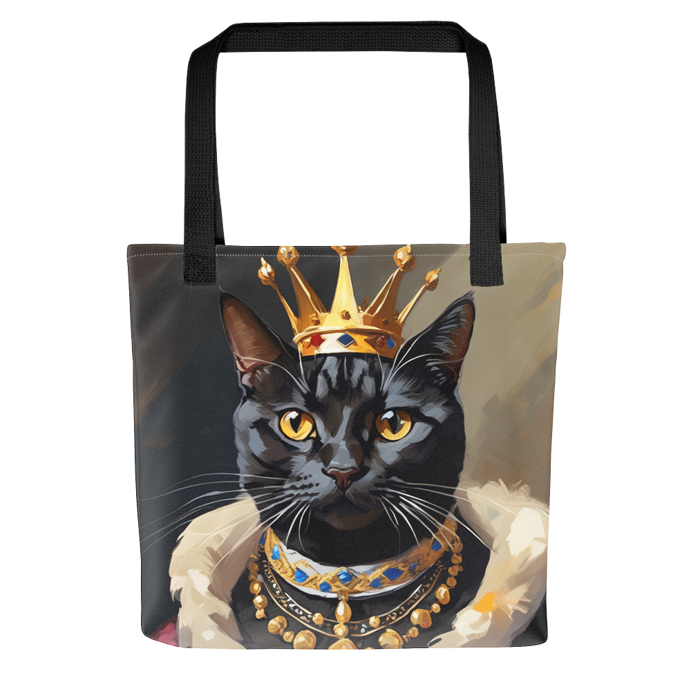 PugMug Custom Black American Shorthair Cat Tote