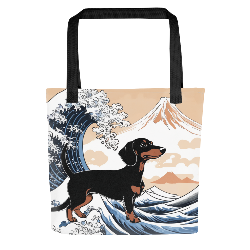 PugMug Custom Black Dachshund Tote