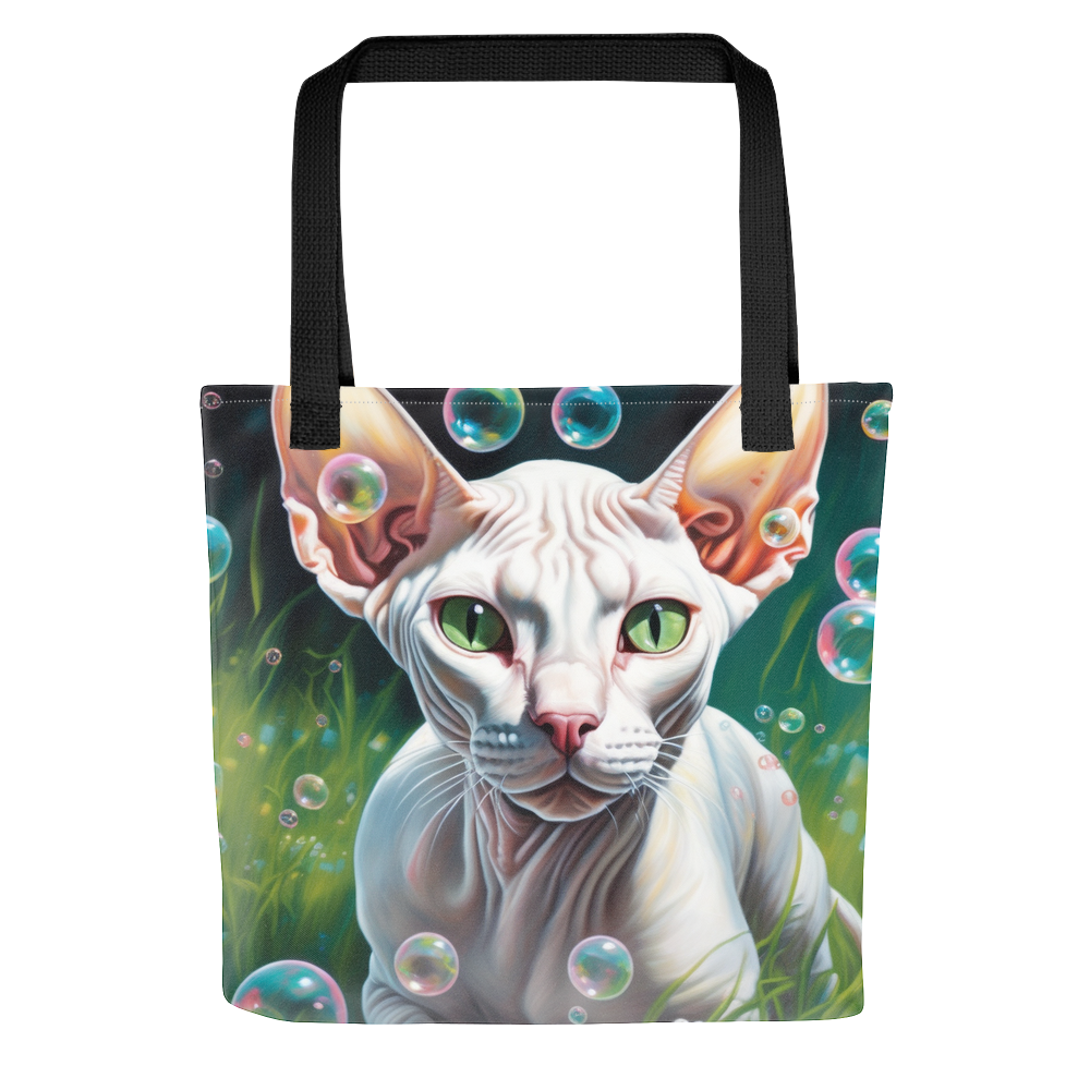 PugMug Custom White Sphynx Cat Tote