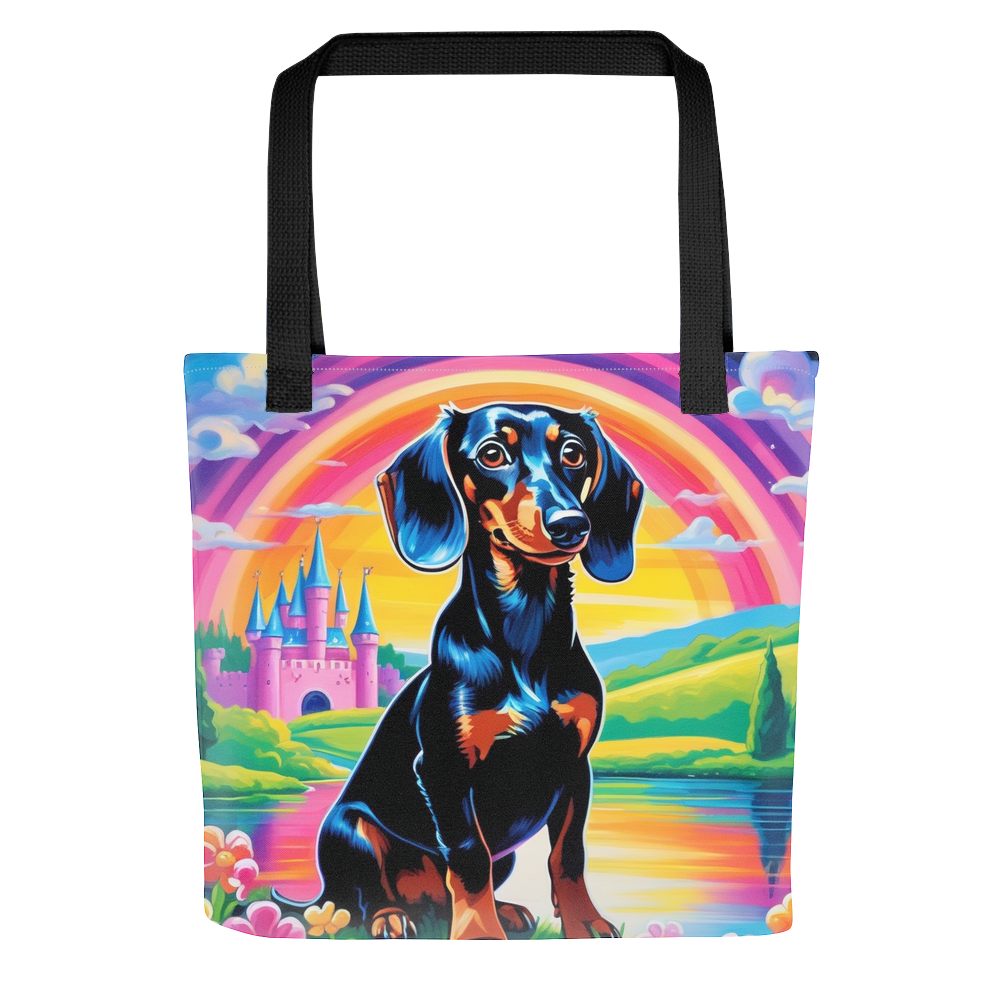 PugMug Custom Black Dachshund Tote