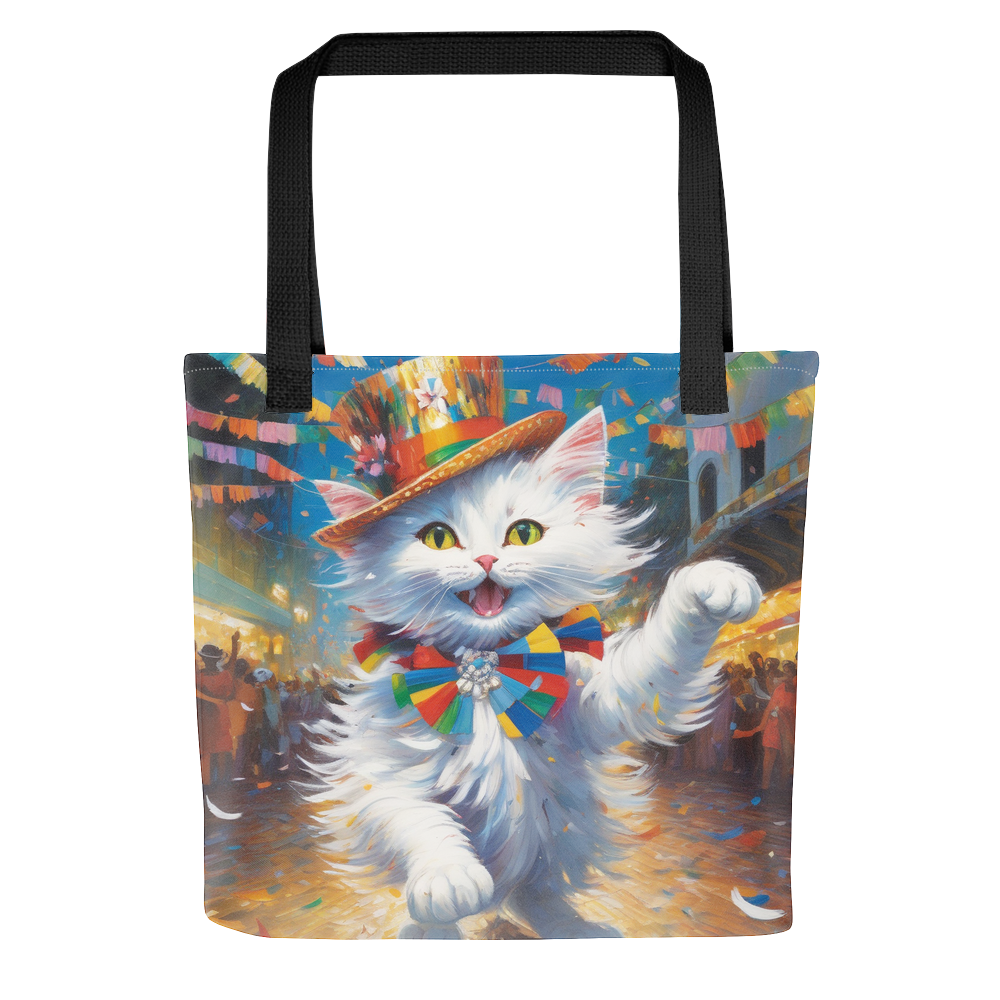 PugMug Custom White Companion Cat Tote