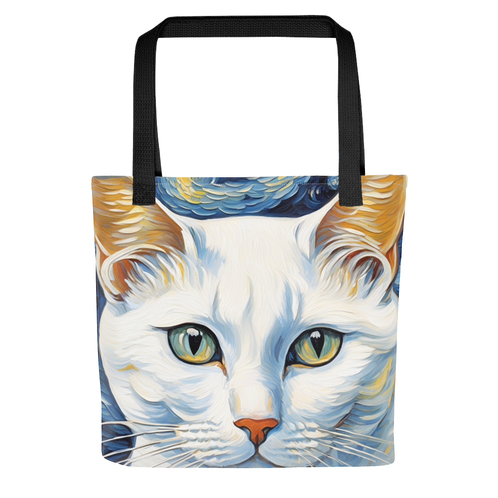 PugMug Custom White American Shorthair Cat Tote